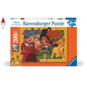 RAVENSBURGER, , , RAVENSBURGER PUZZLE 200 PZ XXL DISNEY IL RE LEONE