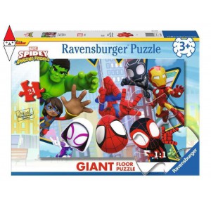 RAVENSBURGER, , , RAVENSBURGER PUZZLE 24 GIANT SPIDEY