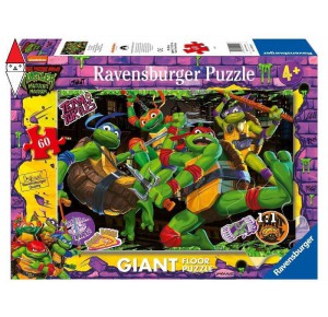 RAVENSBURGER, , , PUZZLE RAVENSBURGER PUZZLE 60 PZ GIANT TEENAGE MUTANT NINJA TURTLES