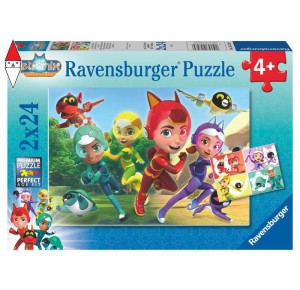 RAVENSBURGER, , , RAVENSBURGER PUZZLE 2X24 PZ PETRONIX DEFENDERS