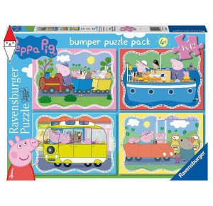 RAVENSBURGER, , , PUZZLE RAVENSBURGER PUZZLE 4X42 PEPPA PIG