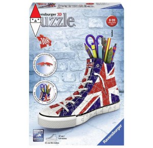 , , , PUZZLE RAVENSBURGER PUZZLE 3D SNEAKER UNION JACK