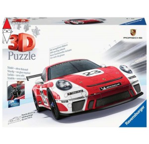 RAVENSBURGER, , , RAVENSBURGER PUZZLE 3D PORSCHE 911 GT3 CUP SALZBURG