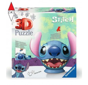 RAVENSBURGER, , , RAVENSBURGER PUZZLEBALL 72 PZ STITCH CON ORECCHIE