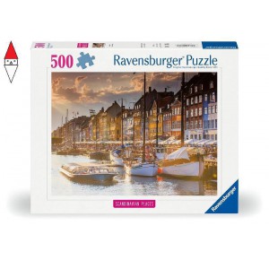 , , , PUZZLE RAVENSBURGER TRAMONTO A COPENAGHEN