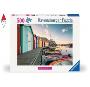 , , , PUZZLE RAVENSBURGER CASE GALLEGGIANTI A SMOGEN SVEZIA
