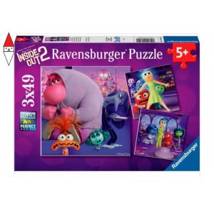 , , , PUZZLE RAVENSBURGER PUZZLE 3X49 PZ INSIDE OUT 2