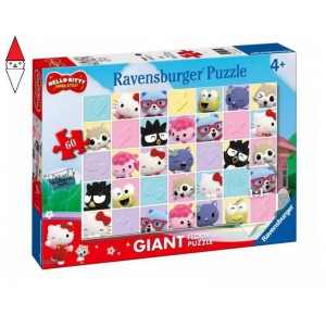 RAVENSBURGER, , , PUZZLE RAVENSBURGER PUZZLE 60 GIANT PAVIMENTO HELLO KITTY