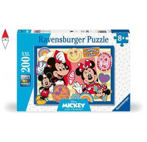 RAVENSBURGER, , , PUZZLE RAVENSBURGER PUZZLE 200 PZ XXL MICKEY AND MINNIE