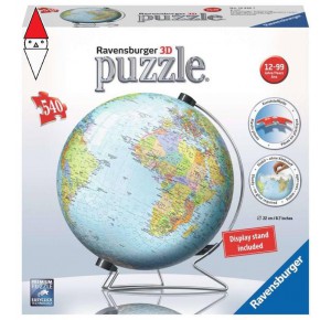 , , , PUZZLE RAVENSBURGER PUZZLE 3D 3D GLOBO 540 PEZZI