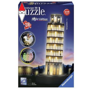 , , , PUZZLE RAVENSBURGER PUZZLE 3D TORRE DI PISA NIGHT EDITION