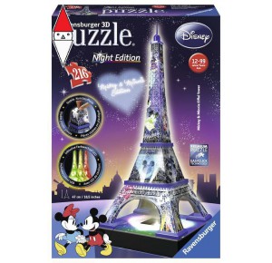 RAVENSBURGER, , , PUZZLE 3D RAVENSBURGER PUZZLE 3D DISNEY TOUR EIFFEL