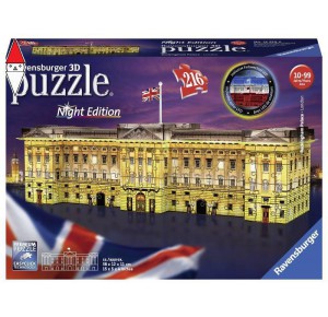RAVENSBURGER, , , PUZZLE RAVENSBURGER PUZZLE 3D BUCKINGHAM PALACE NIGHT EDITION
