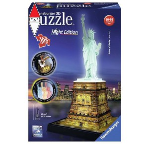 , , , PUZZLE RAVENSBURGER PUZZLE 3D STATUA DELLA LIBERTA  NIGHT EDITION