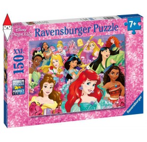 , , , PUZZLE RAVENSBURGER PUZZLE 150 PZ XXL PRINCIPESSE DISNEY