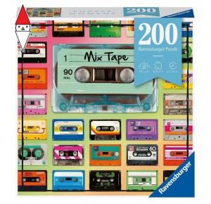 , , , PUZZLE RAVENSBURGER PUZZLE MOMENT 200 PZ MIX TAPE