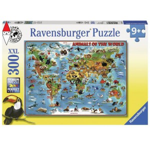 , , , PUZZLE RAVENSBURGER PUZZLE 300 PZ ANIMALI DEL MONDO