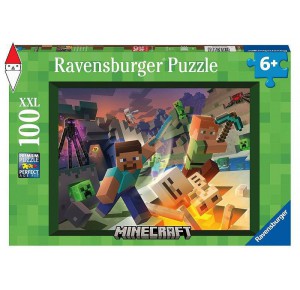 , , , PUZZLE RAVENSBURGER PUZZLE 100 PZ MINECRAFT