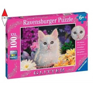 , , , PUZZLE RAVENSBURGER PUZZLE 100 PZ. XXL GATTINO GLITTER