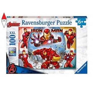 , , , PUZZLE RAVENSBURGER PUZZLE 100 PZ XXL MARVEL IRON MAN