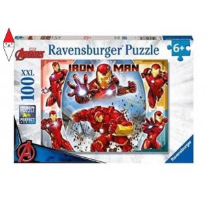 RAVENSBURGER, , , PUZZLE RAVENSBURGER PUZZLE 100 PZ XXL MARVEL IRON MAN