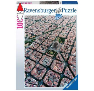 RAVENSBURGER, , , PUZZLE PAESAGGI RAVENSBURGER BARCELLONA VISTA DALL ALTO 1000 PZ