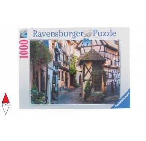 RAVENSBURGER, , , PUZZLE PAESAGGI RAVENSBURGER VILLAGGI EGUISHEIM IN ALSAZIA 1000 PZ