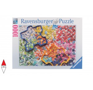 RAVENSBURGER, , , PUZZLE TEMATICO RAVENSBURGER COLORI TASSELLI COLORATI 1000 PZ