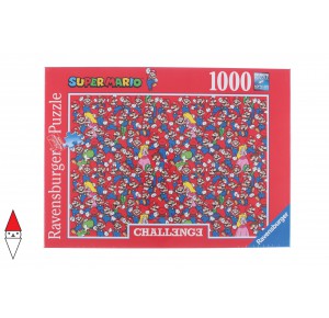 , , , PUZZLE GRAFICA RAVENSBURGER CARTONI ANIMATI CHALLENGE SUPER MARIO 1000 PZ