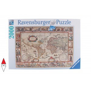 RAVENSBURGER, , , PUZZLE OGGETTI RAVENSBURGER CARTE GEOGRAFICHE MAPPAMONDO 1650 2000 PZ