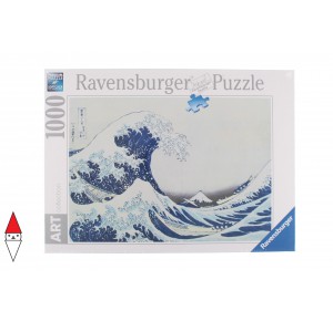 , , , PUZZLE ARTE RAVENSBURGER ARTE ORIENTALE THE GREAT WAVE OFF KANAGAWA 1000 PZ