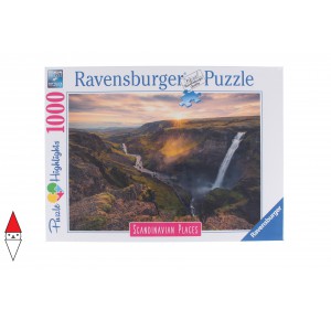 , , , PUZZLE PAESAGGI RAVENSBURGER SCANDINAVIAN PLACES HAIFOSS IN ISLANDA 1000 PZ