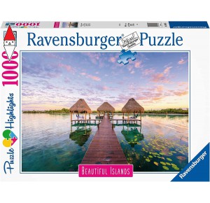 , , , PUZZLE PAESAGGI RAVENSBURGER RIFUGIO TROPICALE 1000 PZ