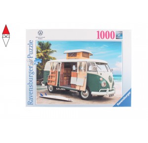 , , , PUZZLE MEZZI DI TRASPORTO RAVENSBURGER VOLKSWAGEN T1 CAMPER VAN 1000 PZ