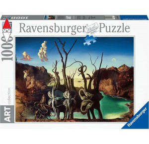 RAVENSBURGER, , , PUZZLE ARTE RAVENSBURGER SWANS REFLECTING ELEPHANTS 1000 PZ