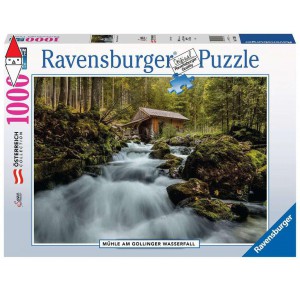 RAVENSBURGER, , , PUZZLE PAESAGGI RAVENSBURGER MULINO ALLA CASCATA DI GOLLING 1000 PZ