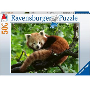 , , , PUZZLE ANIMALI RAVENSBURGER PANDA ROSSO 500 PZ