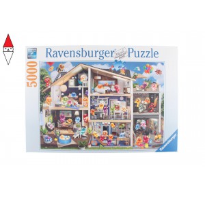 RAVENSBURGER, , , PUZZLE TEMATICO RAVENSBURGER GELINI CASA DELLE BAMBOLE 5000 PZ