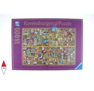 RAVENSBURGER, , , PUZZLE GRAFICA RAVENSBURGER LIBRERIA MAGICAL BOOKCASE 18000 PZ