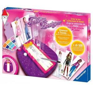 , , , GIOCO EDUCATIVO RAVENSBURGER FASHION DESIGNER NUOVA VERSIONE