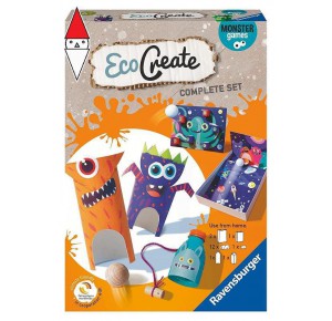 RAVENSBURGER, , , GIOCO EDUCATIVO RAVENSBURGER ECOCREATE MIDI MONSTER GAMES