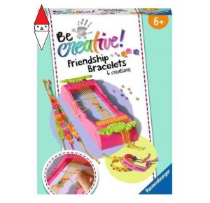 RAVENSBURGER, , , GIOCO EDUCATIVO RAVENSBURGER BE CREATIVE MIDI TELAIO BRACCIALETTI DELL  AMICIZIA