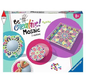RAVENSBURGER, , , GIOCO EDUCATIVO RAVENSBURGER BE CREATIVE MAXI MOSAIC