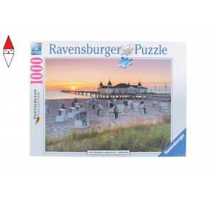 RAVENSBURGER, , , PUZZLE PAESAGGI RAVENSBURGER SPIAGGIA SUL MAR BALTICO 1000 PZ