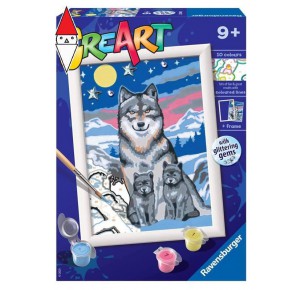 , , , GIOCO EDUCATIVO RAVENSBURGER CREART SERIE E LUPI AL CHIARO DI LUNA