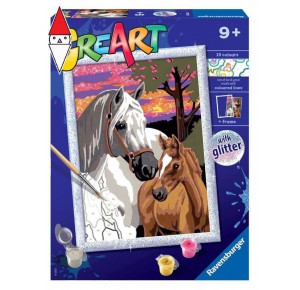 , , , GIOCO EDUCATIVO RAVENSBURGER CREART SERIE DI CAVALLI AL TRAMONTO