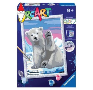 RAVENSBURGER, , , GIOCO EDUCATIVO RAVENSBURGER CREART SERIE D CIAO CIAO ORSO POLARE