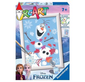 RAVENSBURGER, , , GIOCO EDUCATIVO RAVENSBURGER CREART SERIE E LICENSED - FROZEN: CHEERFUL OLAF