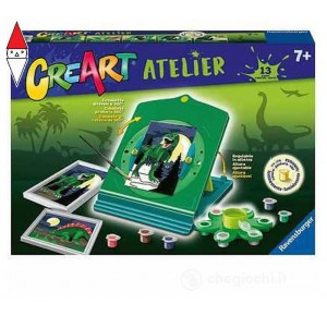 RAVENSBURGER, , , GIOCO CREATIVO RAVENSBURGER CREART ATELIER - DINOSAURI