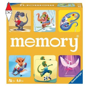 , , , GIOCO DA TAVOLO RAVENSBURGER MEMORY SPORTY DINOSAURS